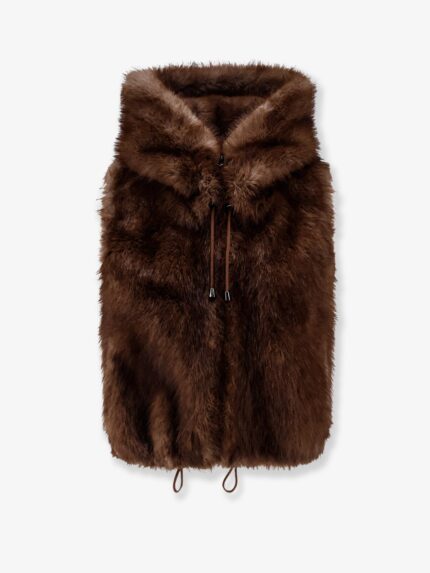 VALENTINI 1972 Sleeveless Faux Fur Jacket
