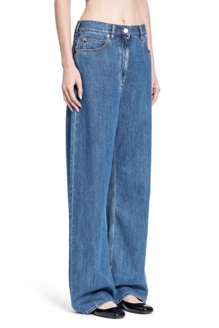 VALENTINO 5 Pocket Wide Leg Jeans