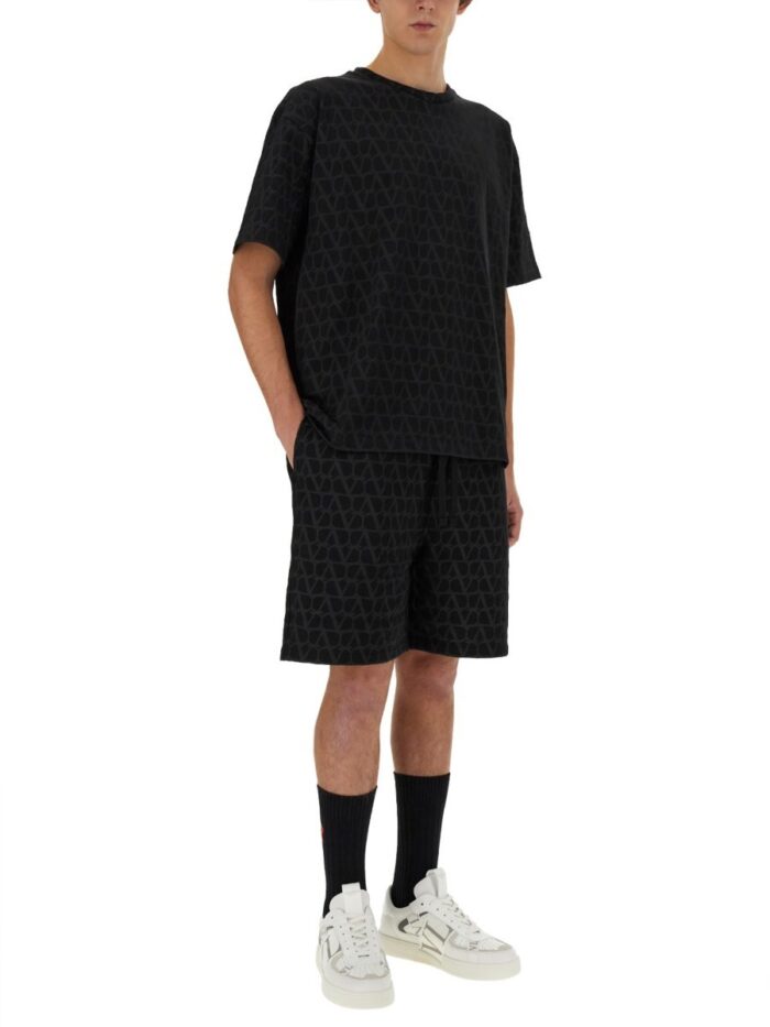 Valentino BERMUDA SHORTS WITH "TOILE ICONOGRAPHE" PRINT