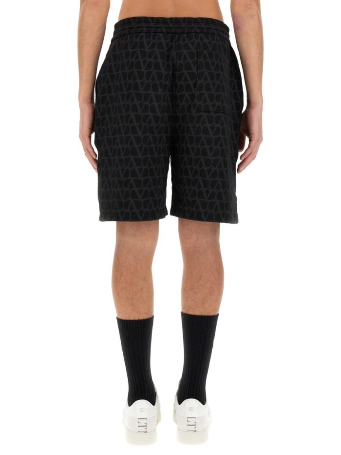 Valentino BERMUDA SHORTS WITH "TOILE ICONOGRAPHE" PRINT