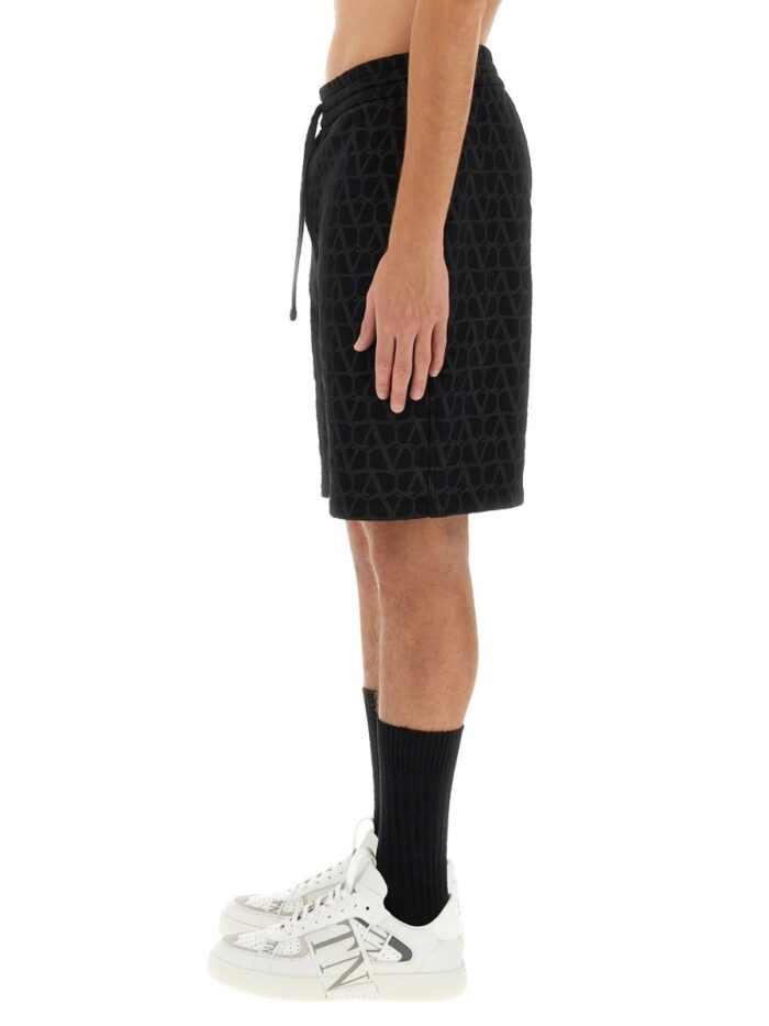 Valentino BERMUDA SHORTS WITH "TOILE ICONOGRAPHE" PRINT