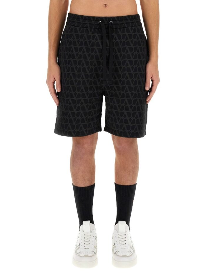Valentino BERMUDA SHORTS WITH "TOILE ICONOGRAPHE" PRINT