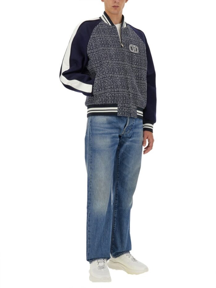 Valentino BOMBER JACKET WITH "VLOGO SIGNATURE" PATCH