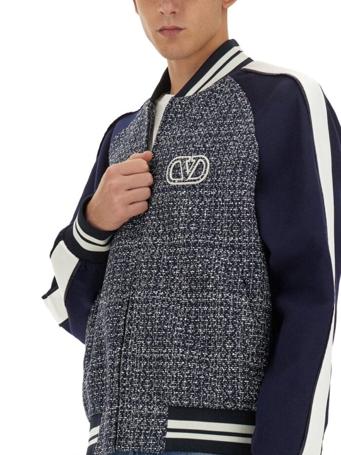 Valentino BOMBER JACKET WITH "VLOGO SIGNATURE" PATCH