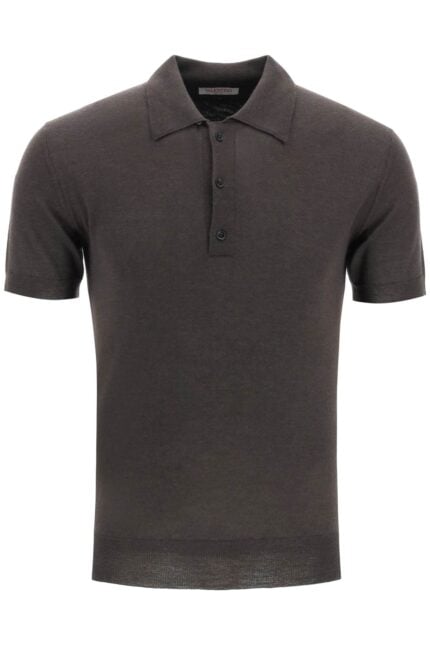 VALENTINO Cashmere And Silk Knit Polo Shirt