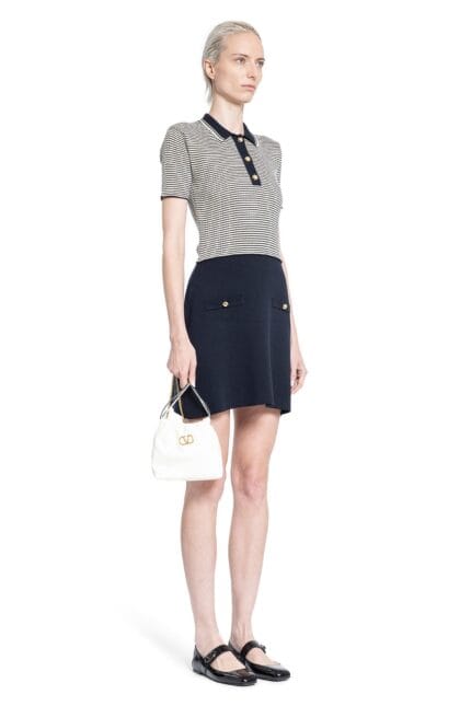 VALENTINO Cotton And Lurex Polo Dress