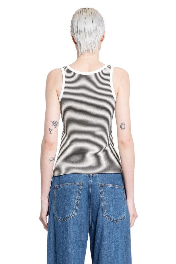 VALENTINO Cotton And Lurex Tank Top