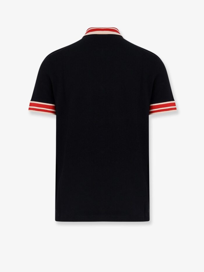 Valentino Cotton Polo Shirt With Contrasting Profiles