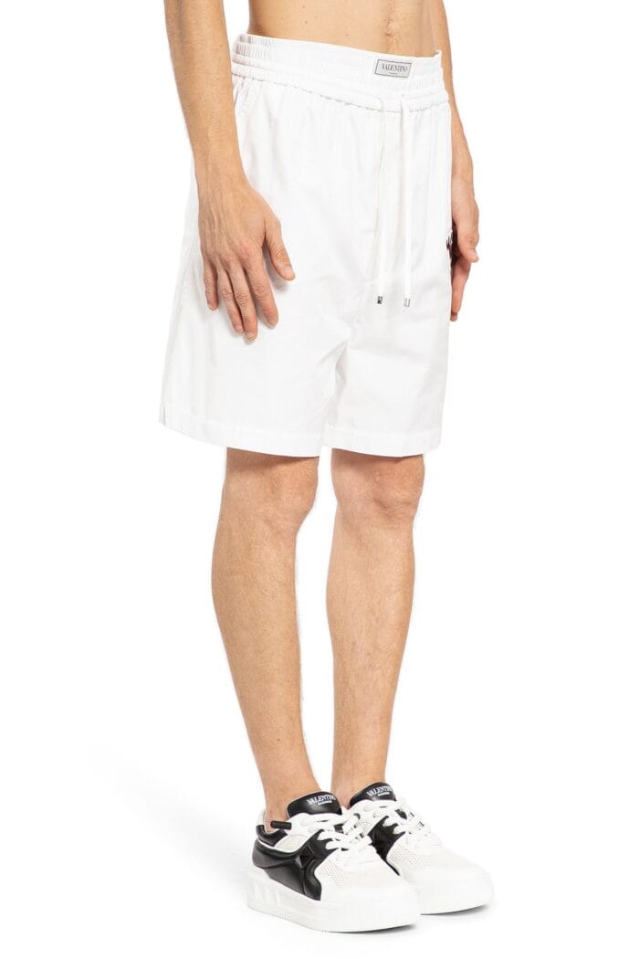 VALENTINO Cotton Poplin Drawstring Shorts