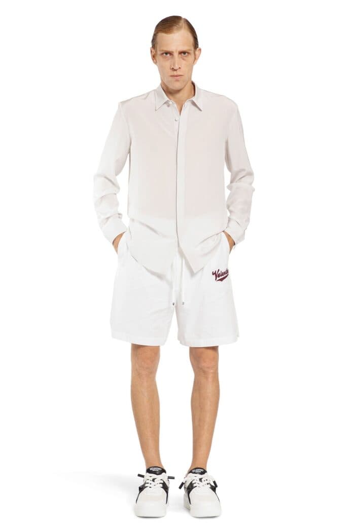 VALENTINO Cotton Poplin Drawstring Shorts