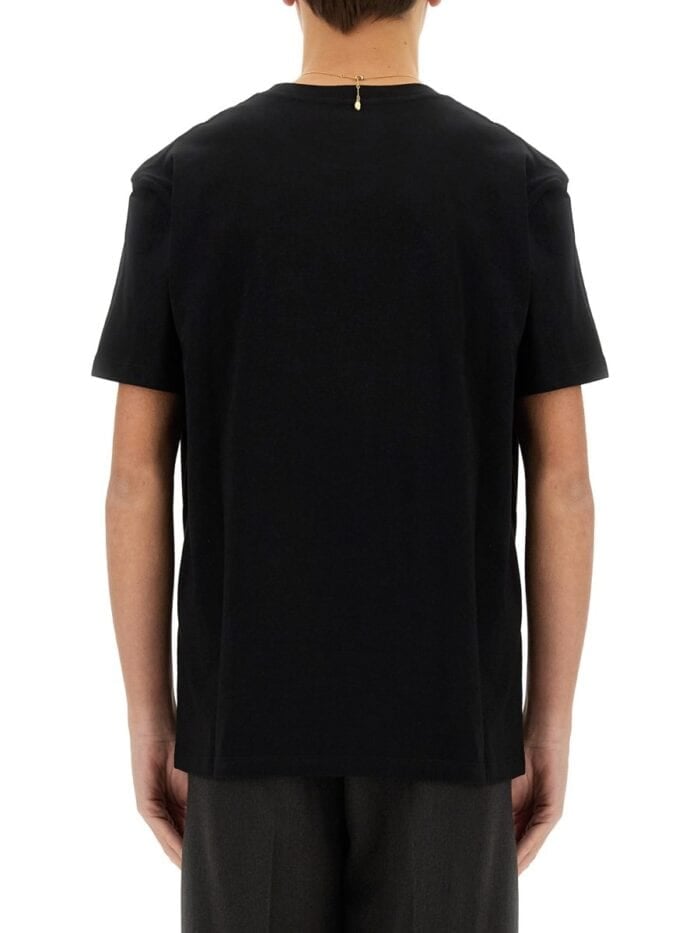 Valentino COTTON T-SHIRT WITH "VLOGO" PATCH