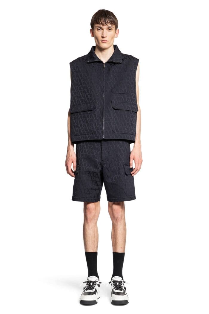 VALENTINO Cotton Toile Utility Vest