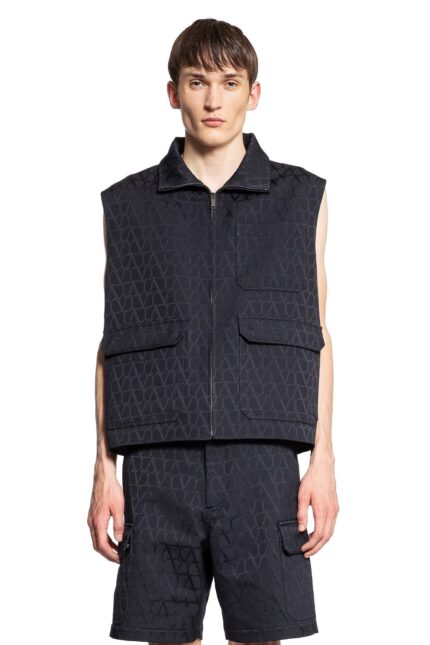 VALENTINO Cotton Toile Utility Vest