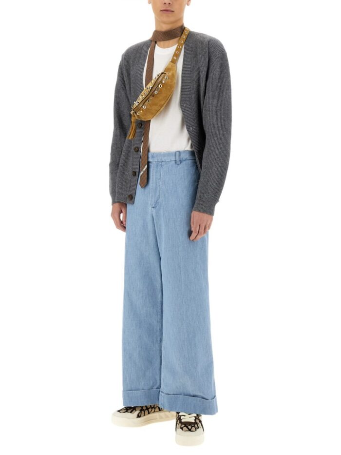 Valentino DENIM PANTS WITH LAPELS