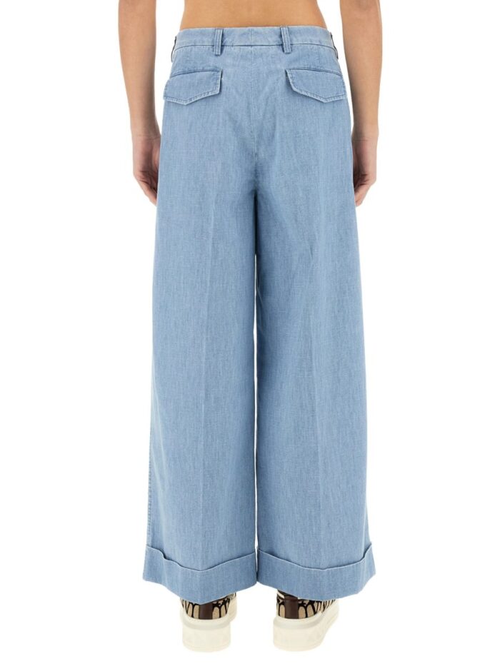 Valentino DENIM PANTS WITH LAPELS