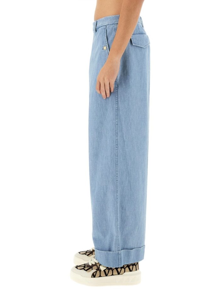 Valentino DENIM PANTS WITH LAPELS
