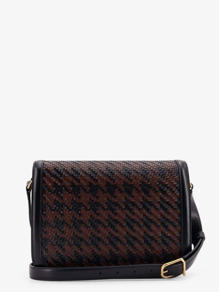 Valentino Garavani 9TO5 Woven Leather Shoulder Bag