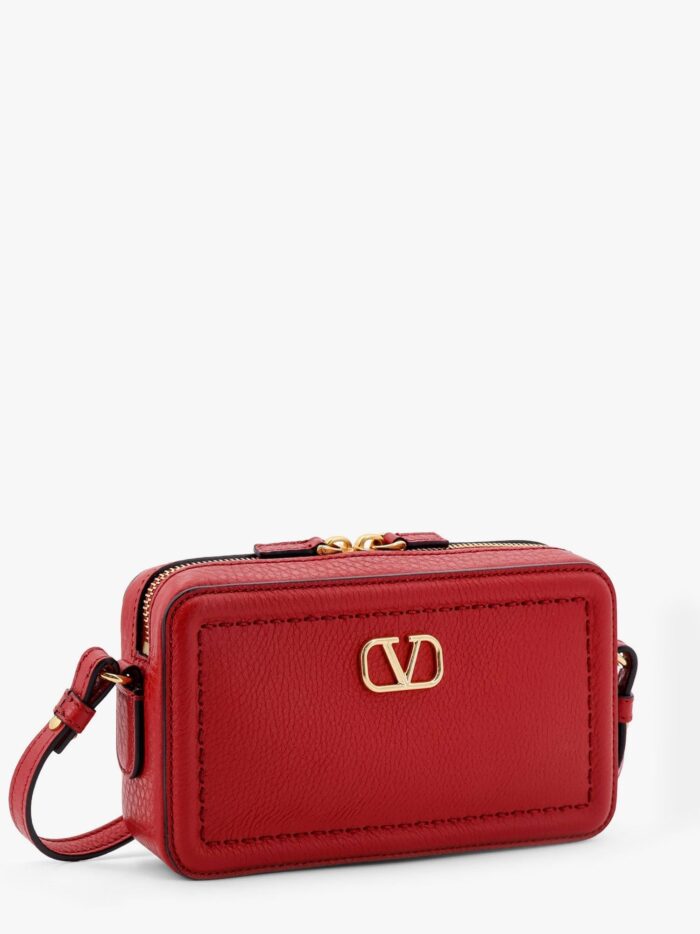 Valentino Garavani Alltime Leather Shoulder Bag With Vlogo Signature Detail