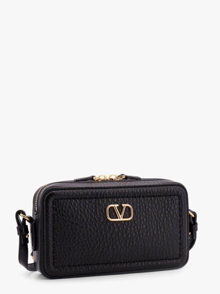 Valentino Garavani Alltime Leather Shoulder Bag With Vlogo Signature Detail