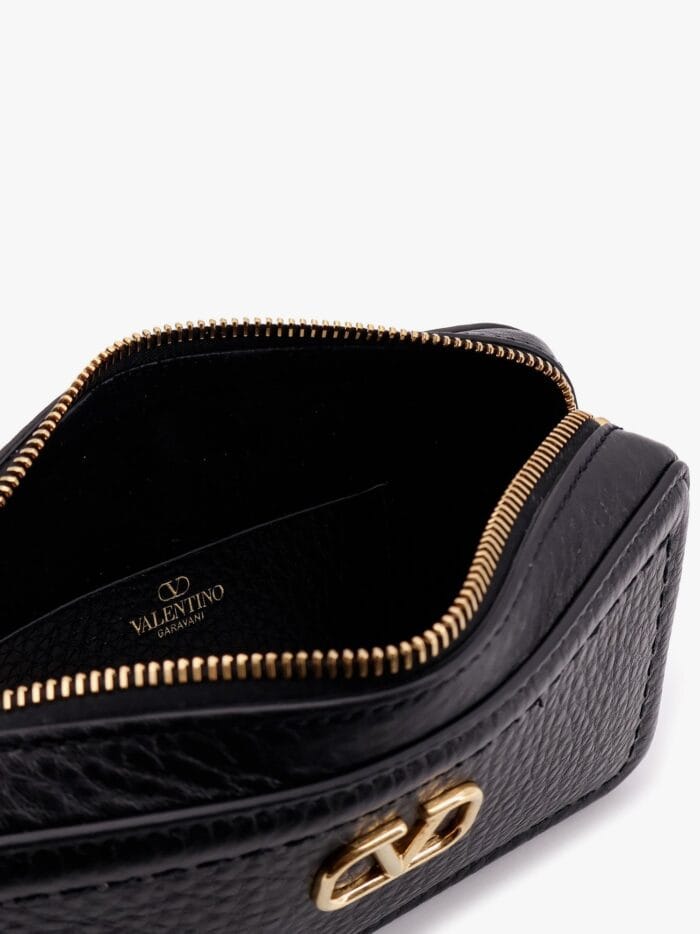 Valentino Garavani Alltime Leather Shoulder Bag With Vlogo Signature Detail