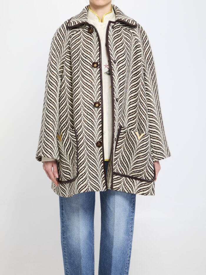 Valentino Garavani Animalier peacoat