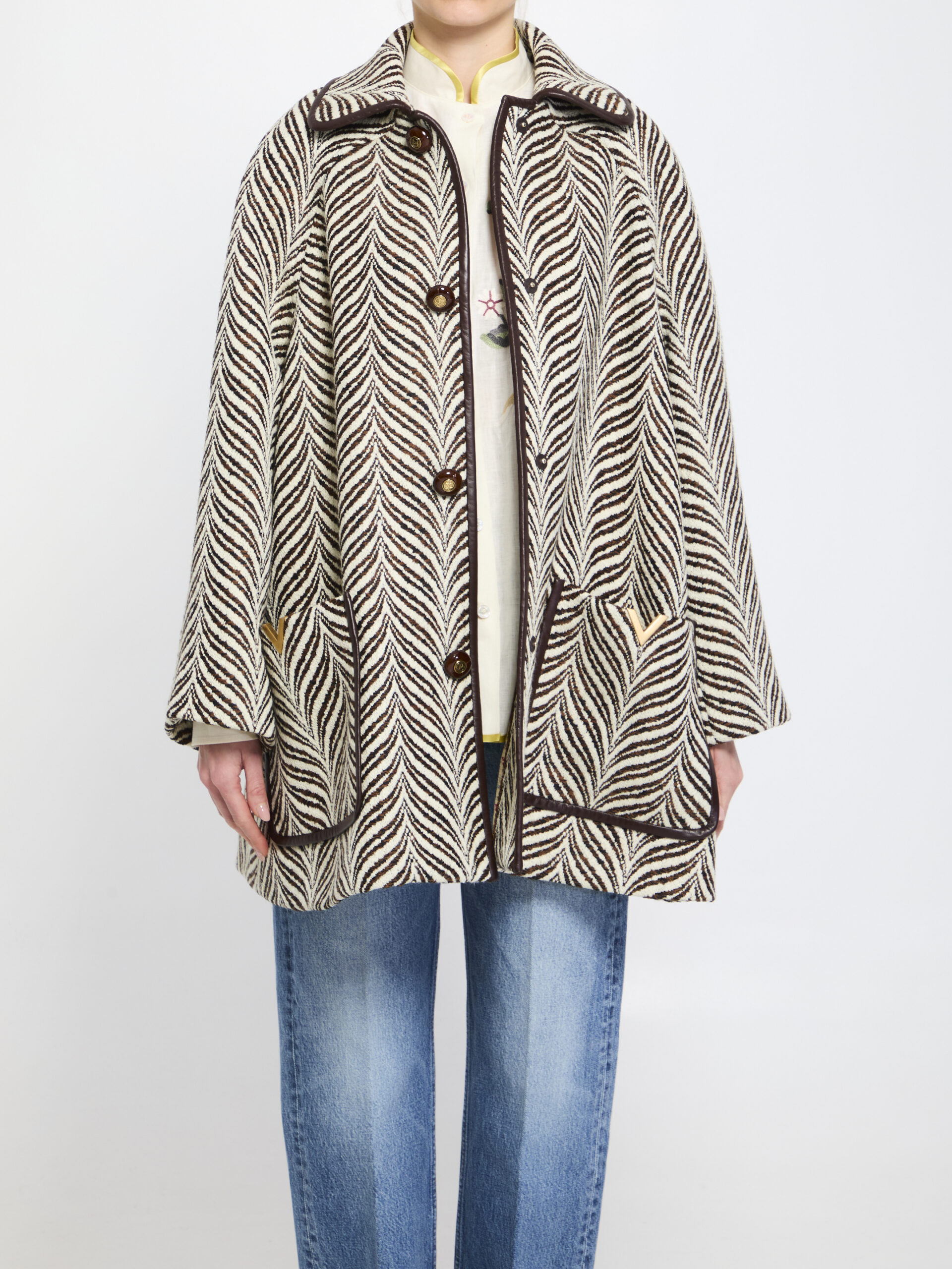 Valentino Garavani Animalier peacoat