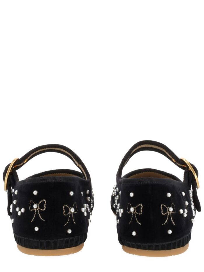 Valentino Garavani BALLERINA WITH BOWS AND PEARLS