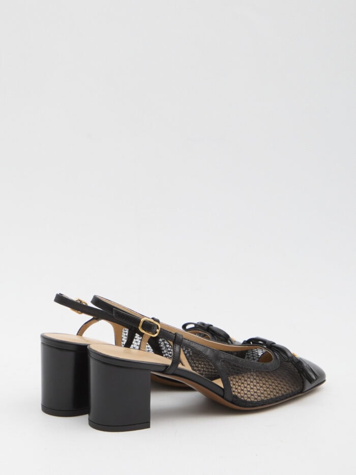 Valentino Garavani Black Valet Du Roi slingback pumps