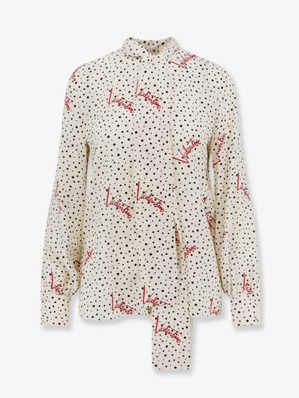 Valentino Garavani Bollicine Plusdepois Crepe De Chine Shirt