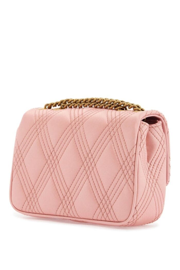 VALENTINO GARAVANI Borsa A Spalla Small Rock-chic Rosa Geranio In Pelle