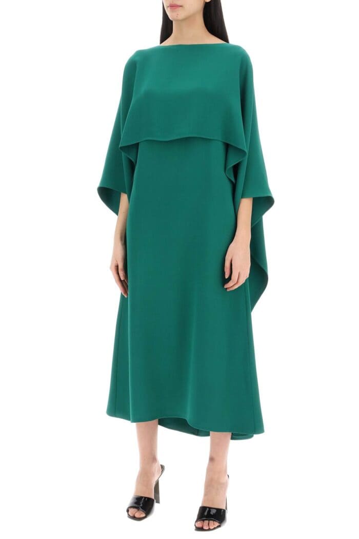 VALENTINO GARAVANI Cady Couture Cape Dress In