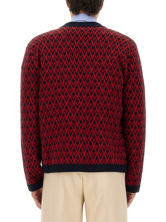 Valentino Garavani CARDIGAN WITH "TOUTE LA V" PATTERN