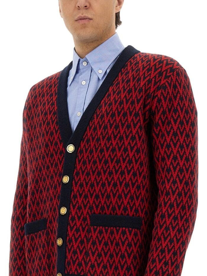 Valentino Garavani CARDIGAN WITH "TOUTE LA V" PATTERN