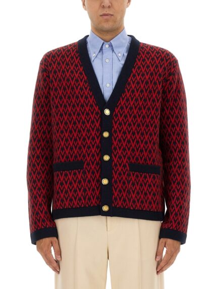 Valentino Garavani CARDIGAN WITH "TOUTE LA V" PATTERN