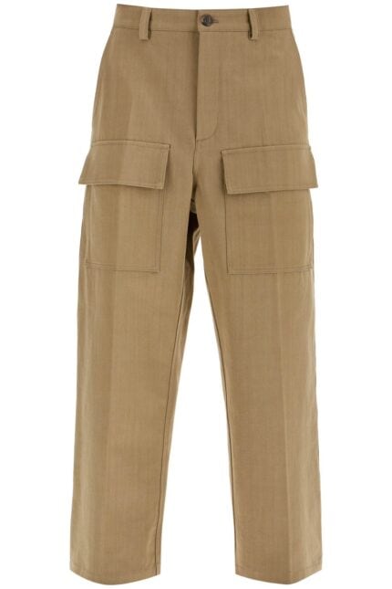 VALENTINO GARAVANI Cargo Canvas Pants In Italian Style