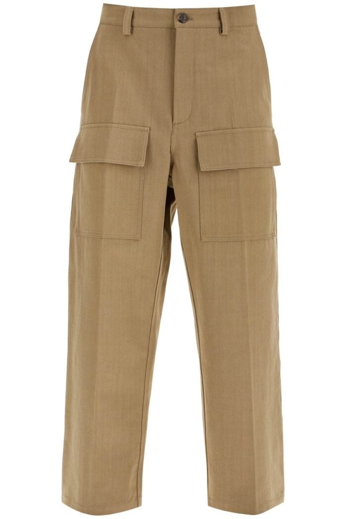 VALENTINO GARAVANI Cargo Canvas Pants In Italian Style