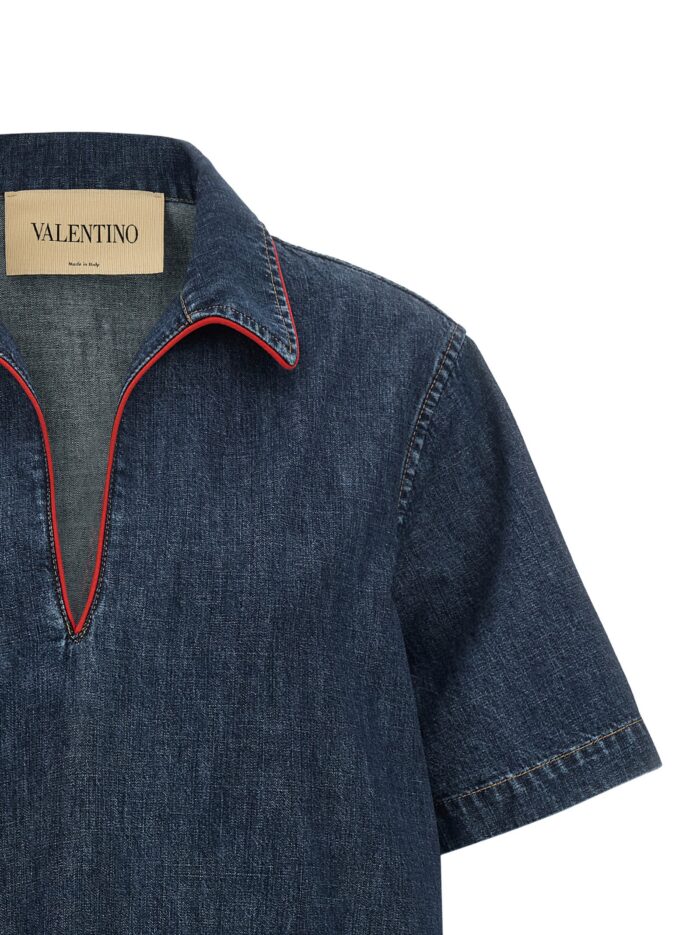 Valentino Garavani Chambray 'VLogo' Denim Dress