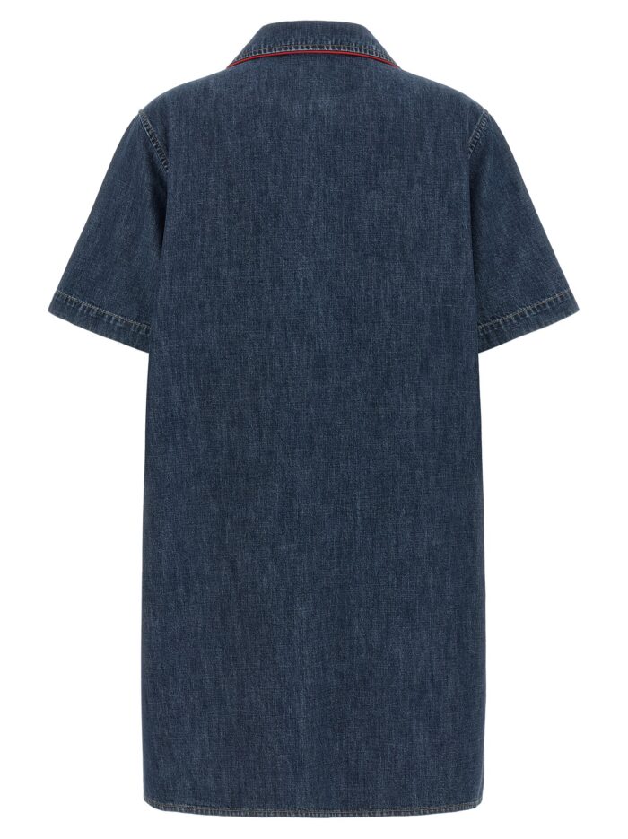 Valentino Garavani Chambray 'VLogo' Denim Dress