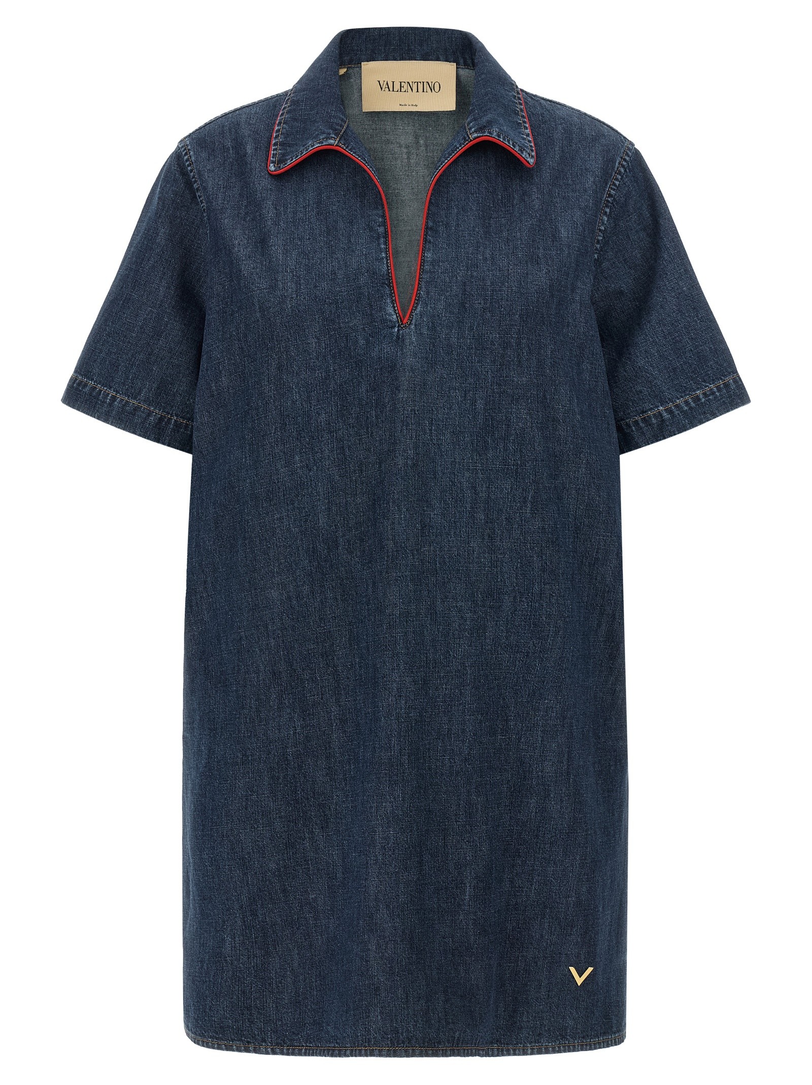 Valentino Garavani Chambray 'VLogo' Denim Dress