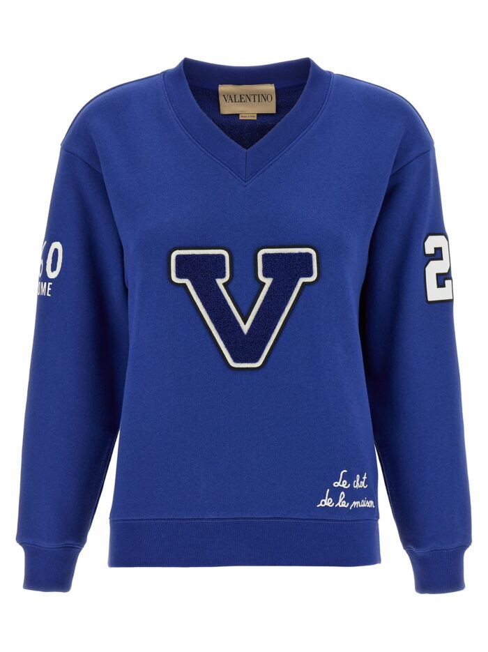 valentino garavani 'chat de la maison' sweatshirt Valentino Garavani 'Chat De La Maison' Sweatshirt