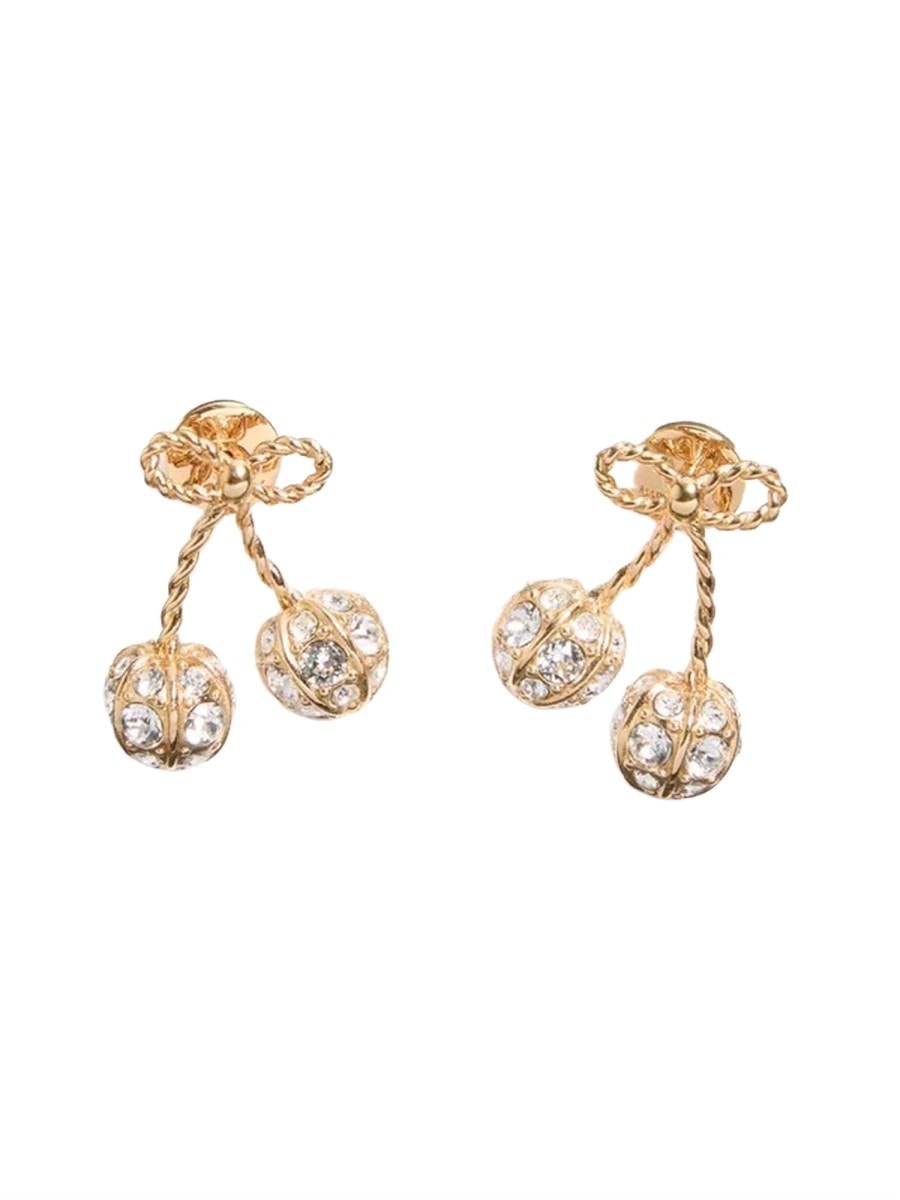Valentino Garavani "CHERRYFIC" EARRINGS WITH RHINESTONES