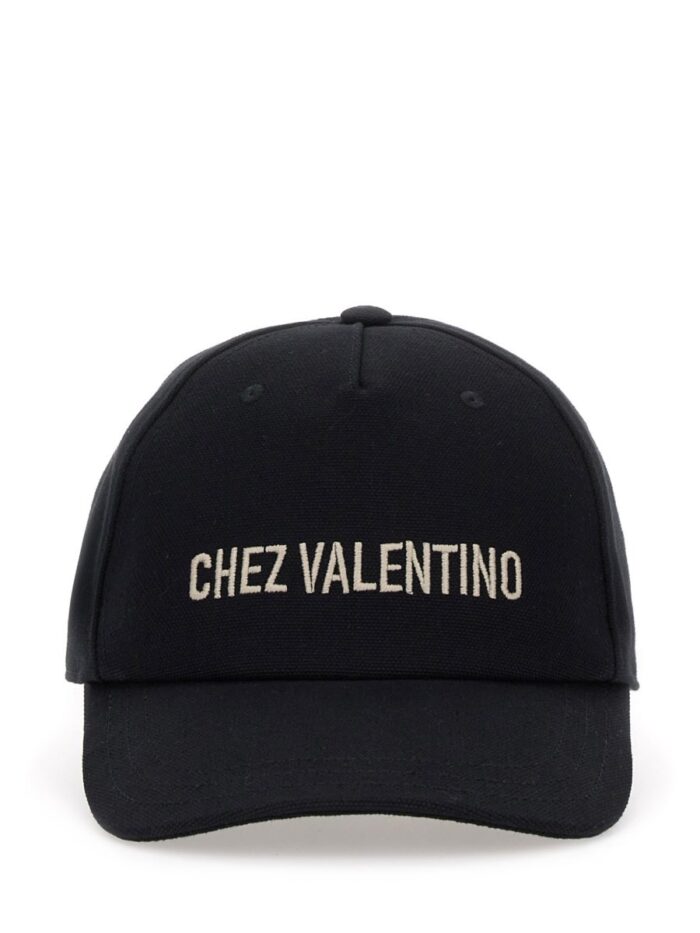 valentino garavani "chez valentine" baseball hat Valentino Garavani "CHEZ VALENTINE" BASEBALL HAT
