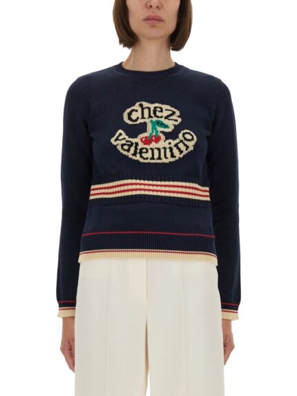 Valentino Garavani "CHEZ VALENTINO" COTTON SWEATER