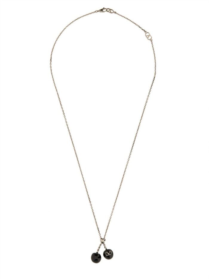 Valentino Garavani CHEZ VALENTINO METAL AND ENAMEL NECKLACE