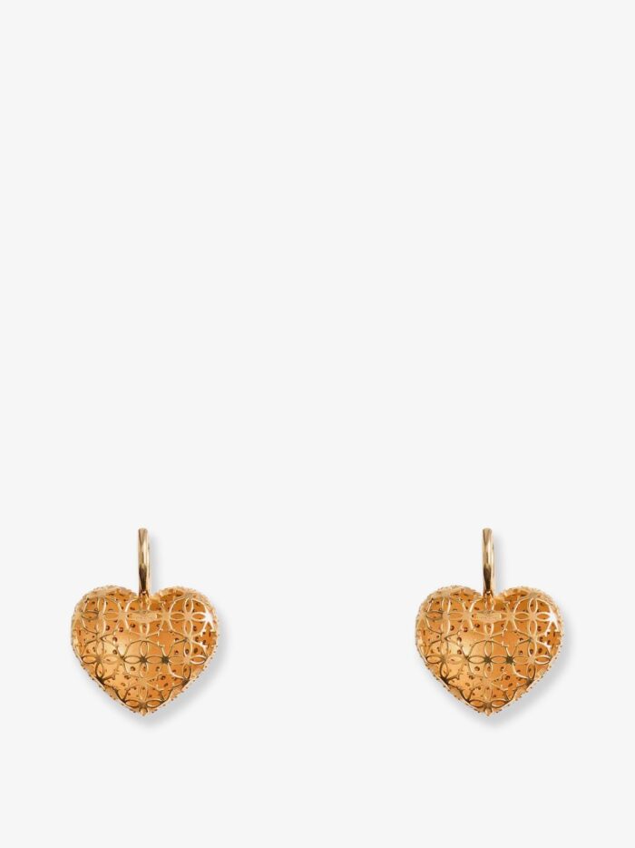 Valentino Garavani Coeur Royal Metal And Rhinestones Earrings