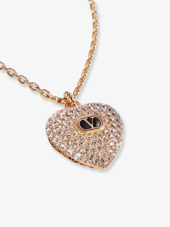 Valentino Garavani Coeur Royal Metal, Enamel And Crystals Necklace