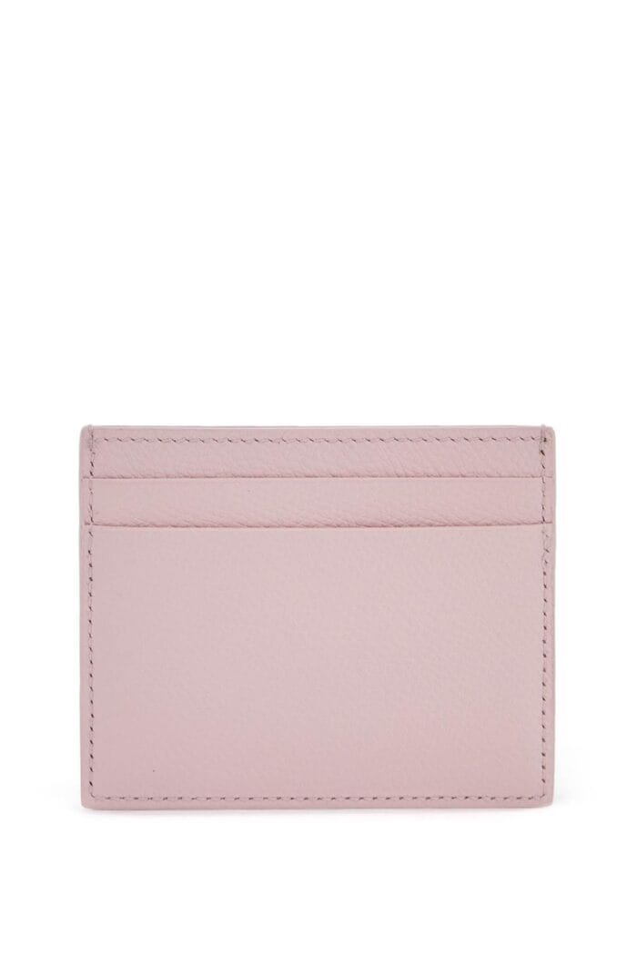 VALENTINO GARAVANI Compact Leather Wallet In Rose Quartz With Card Slots