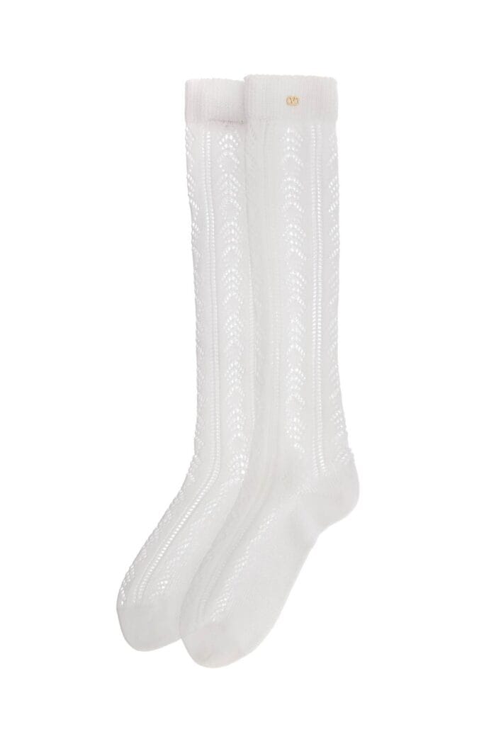 VALENTINO GARAVANI Cotton Perforated Socks For