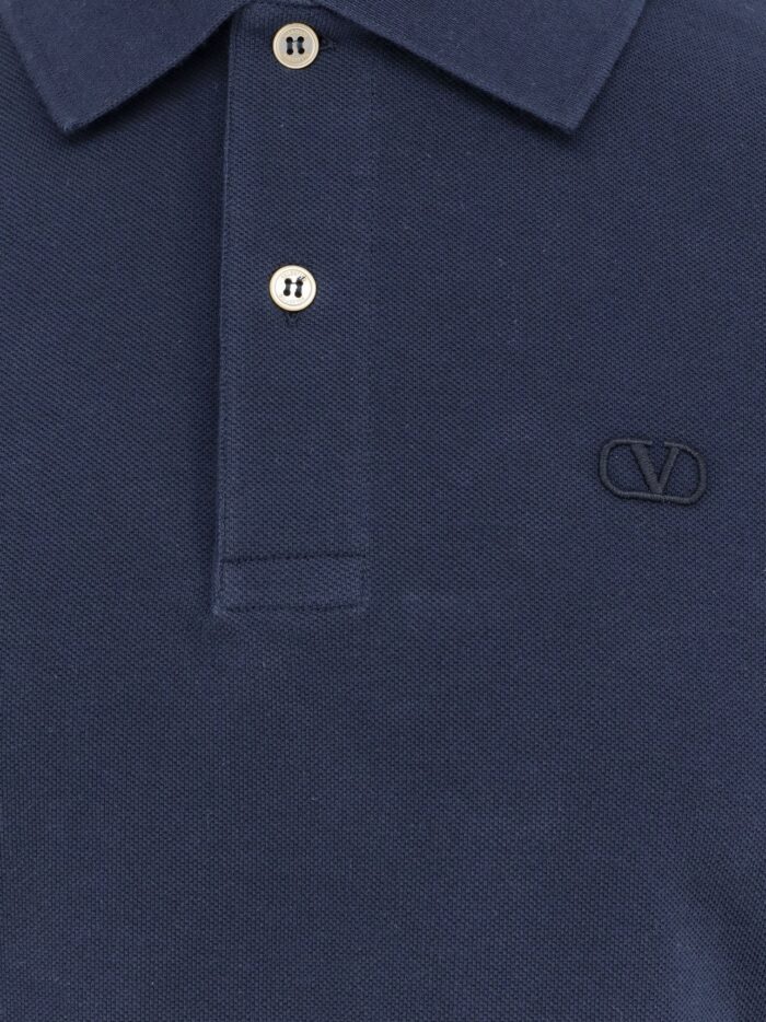 Valentino Garavani Cotton Piquet Polo Shirt With Vlogo Embroidery