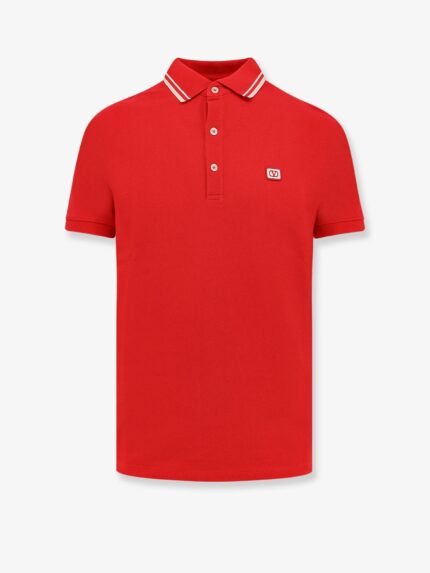 Valentino Garavani Cotton Polo Shirt With Vlogo